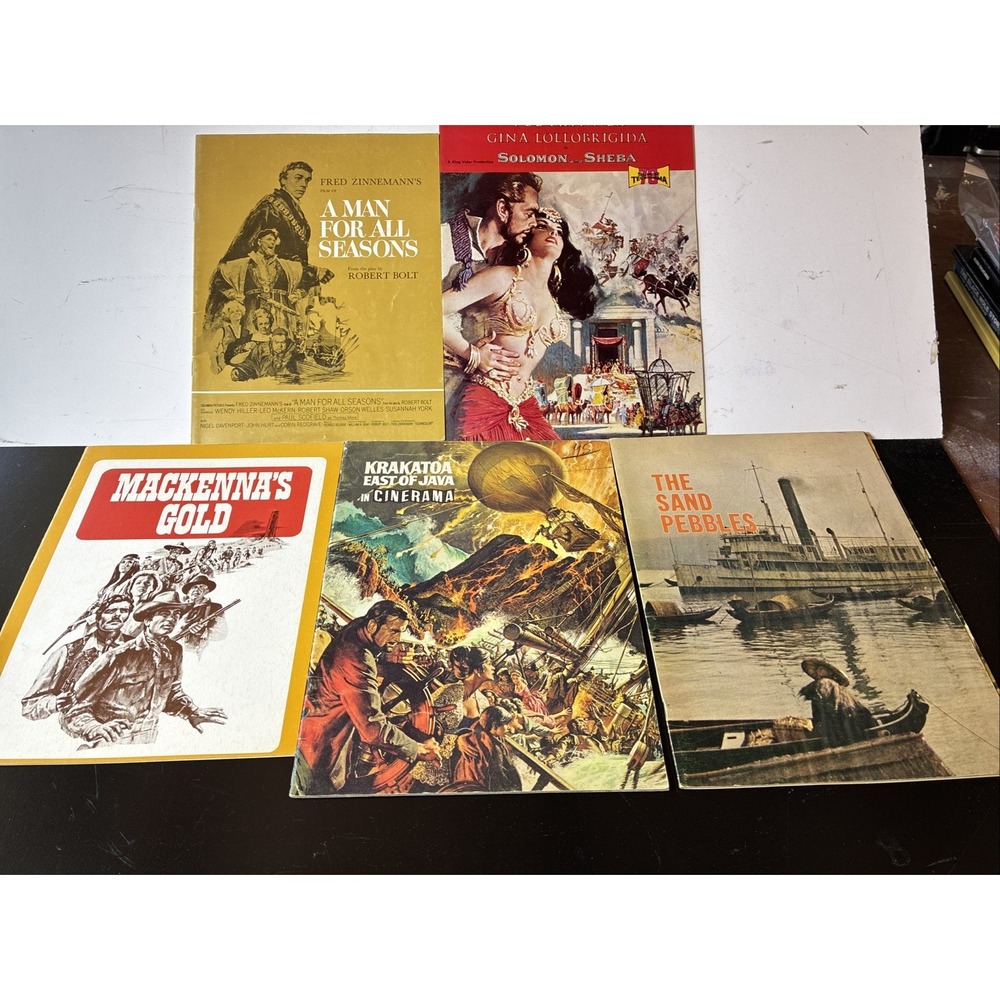 Set of Five Vintage Movie Promotional Books (H9)